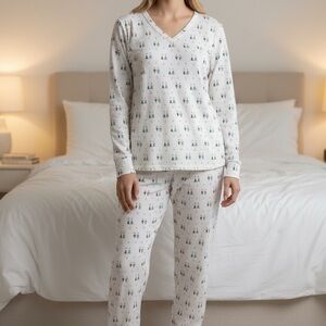 Croft & Barrow Women's Cream Pajama Set